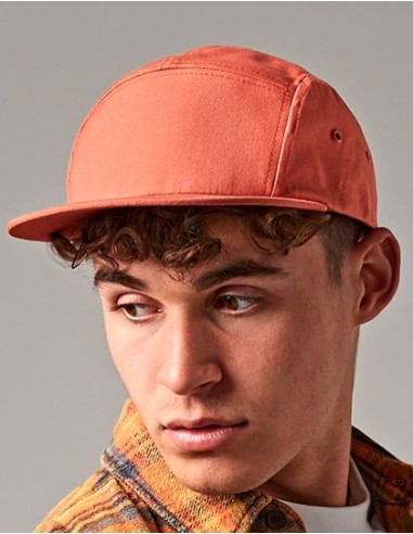 B-B654-Canvas 5 Panel Camper Cap